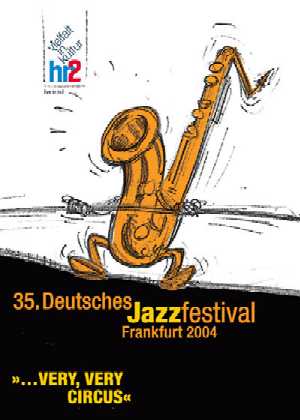 'fast 'n' bulbous' captain beefheart tribute - poster 2004 jazz festival frankfurt, germany