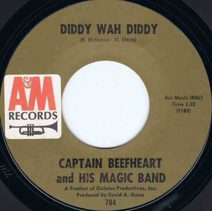 captain beefheart - 'diddy wah diddy
                / who do you think you're fooling' single usa 1966 with
                correct credits