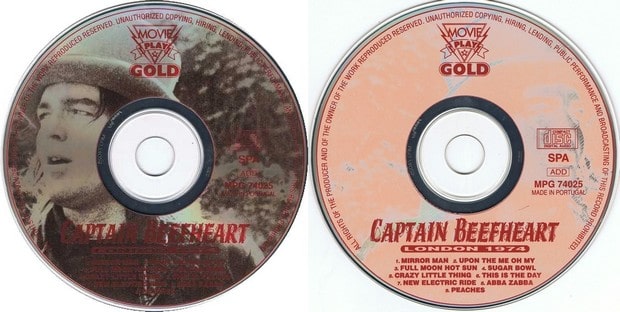 captain beefheart discography - london 1974 - plates of
          movie gold play releaselights (portugal 1994)