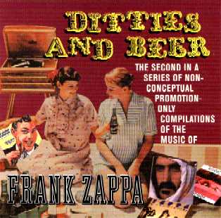 captain beefheart - guest appearances with zappa - combined collaborations - frank zappa 'ditties and beer' compilation - promo cd england 1996