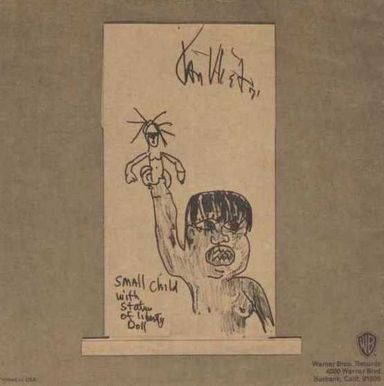 captain beefheart -'brown star' booklet -
                          don van vliet drawing 'small child with statue
                          of liberty doll'